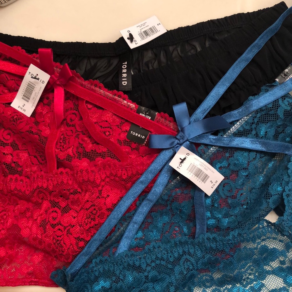 3 PAIR OF SUPER SEXY TORRID PANTIES
